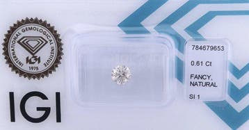 Zonder minimumprijs - 1 pcs Diamant (Natuurlijk gekleurd) -, Sieraden, Tassen en Uiterlijk, Edelstenen, Nieuw