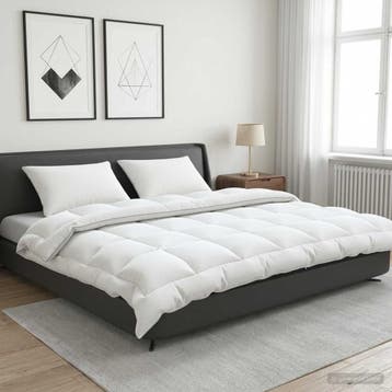 vidaXL Dekbed 220x240 cm Winter 450 GSM Australisch Wol Wit, Verzenden, Nieuw, Wit