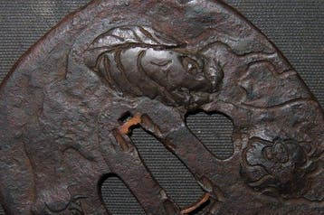 Katana - gesmeed ijzer - C6-139 Daito Dragon & Tiger Tsuba -, Antiek en Kunst