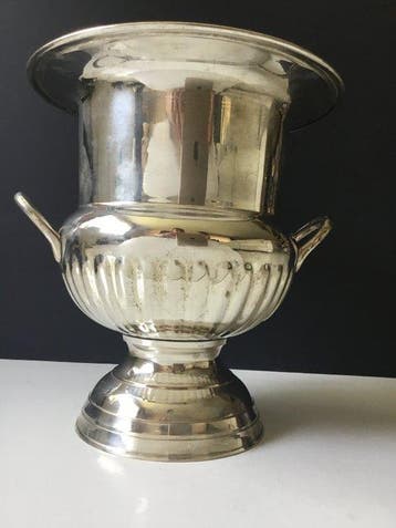 Champagne koeler - Verzilverd - Medici-stijl