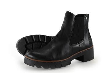 Rieker Chelsea boots in maat 40 Zwart, Verzenden, Zwart, Overige typen, Zo goed als nieuw