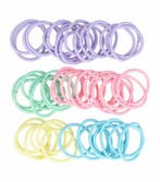 Haarelastiekjes Mini 2cm - Dun - Zonder Metaal - Roze Paars, Nieuw