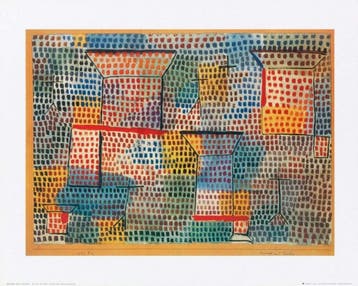 Kunstdruk Paul Klee - Kreuze und Säulen 50x40cm, Verzenden, Nieuw