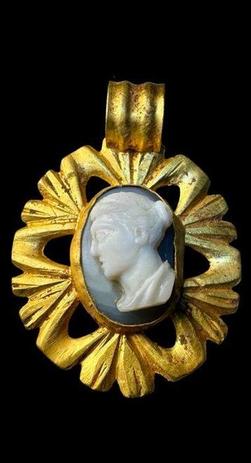 Oud-Romeins Geel goud Hanger, Sieraden, Tassen en Uiterlijk