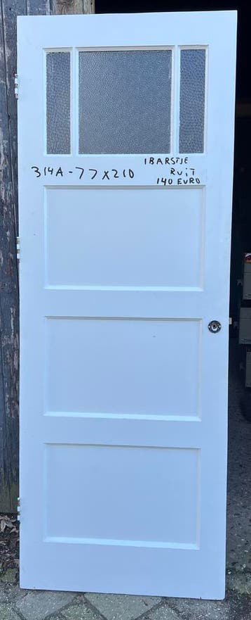 oude jaren 30 deuren gebruikte antieke paneeldeuren - jr30, Ophalen of Verzenden, Gebruikt, Glas, Binnendeur