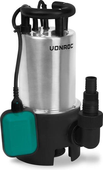 2dekans | VONROC Dompelpomp RVS - Vuilwaterpomp - Waterpomp, Ophalen of Verzenden, Zo goed als nieuw