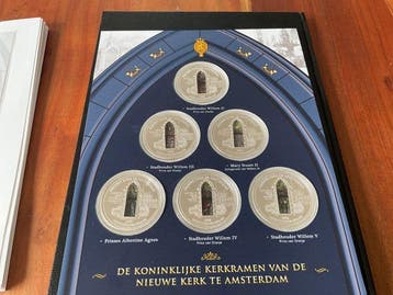 Nederland. 2019 6 penningen in glas en lood uitvoerig.