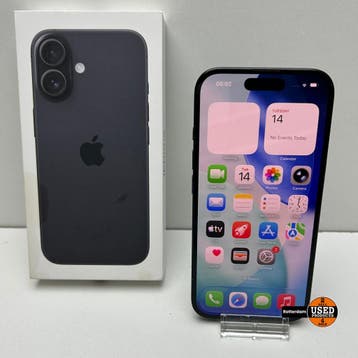 iPhone 16 128GB Zwart, Telecommunicatie, Mobiele telefoons | Apple iPhone, Verzenden, Gebruikt
