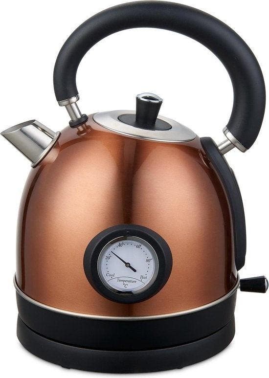 2dekans | MOA Waterkoker Retro EK3TC – 1,8L – RVS – BPA-Vrij, Witgoed en Apparatuur, Koffiezetapparaten, Zo goed als nieuw, Ophalen of Verzenden