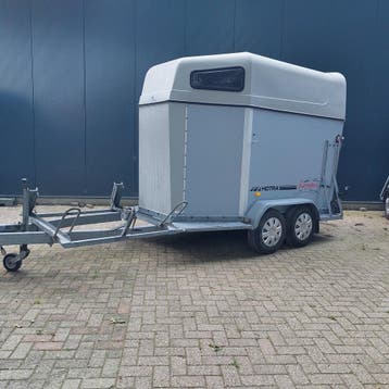 Koetsentrailer/Mentrailer 2 paards compleet nieuw opgebouwd, Zo goed als nieuw, Hout, 2-paards trailer