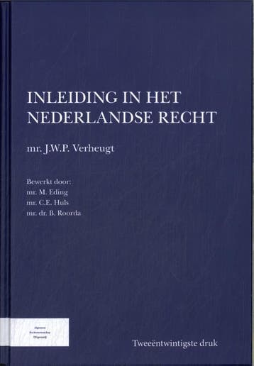Inleiding in het Nederlandse recht 9789082849516, Boeken, Verzenden, Zo goed als nieuw
