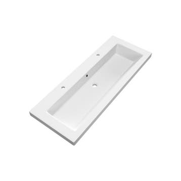 Brauer Solar Medium Wastafel - 120 cm - met 1 Spoelbak en 2, Ophalen of Verzenden, Nieuw
