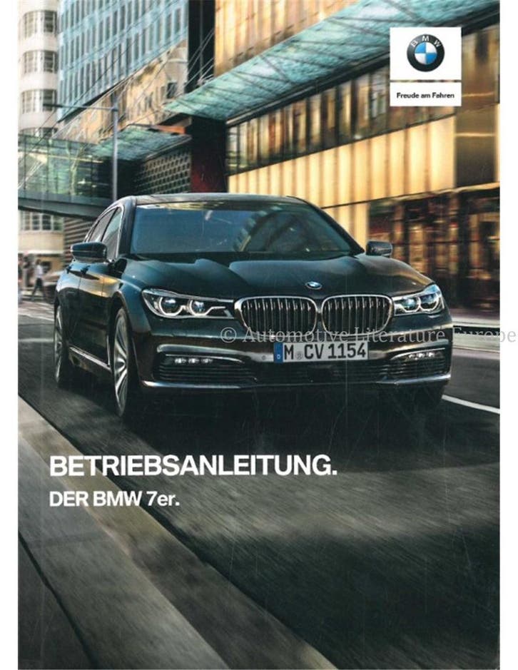 2018 BMW 7 SERIE INSTRUCTIEBOEKJE DUITS, Auto diversen, Handleidingen en Instructieboekjes