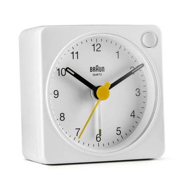 Braun BC02XW Kwartswekker Wit (Watches & alarm clocks), Verzenden, Nieuw, Braun