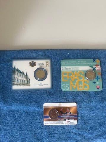 Europa. 2 Euro 2012/2022 (3 stuks) (Zonder minimumprijs)