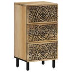 vidaXL Bijzetkast 40x33x75 cm massief mangohout, Minder dan 50 cm, Verzenden, Nieuw, Minder dan 100 cm