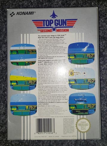 Top Gun the second mission (NES tweedehands game), Ophalen of Verzenden, Zo goed als nieuw