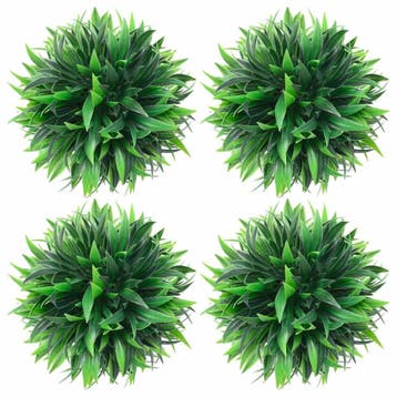 vidaXL Kunstbuxusbollen 4 st 15 cm, Verzenden, Nieuw