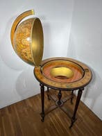 Globe bar - Maatwerk - Hout, Messing, Papier