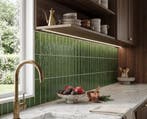 Wandtegel Groen 7,5x30cm (Muurtegels, Afbouwmaterialen), Nieuw, 20 tot 40 cm, 10 m² of meer, Wandtegels