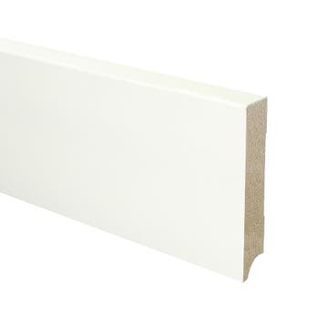 Budgetline MDF plint 120x18 V313 wit gegrond recht, Overige materialen, Verzenden, 50 tot 150 cm, Overige typen