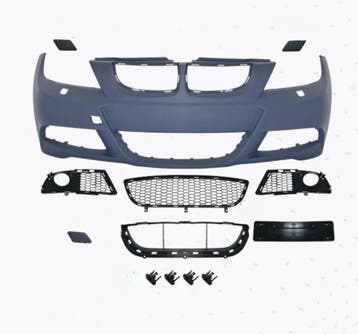 BMW E90/E91 08–11 M-Tech voorbumper – compleet met sproeiers, Nieuw, Voor, BMW, Bumper