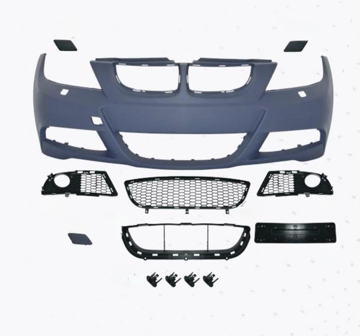 BMW E90/E91 08–11 M-Tech voorbumper – compleet met sproeiers, Auto-onderdelen, Carrosserie en Plaatwerk, Nieuw, BMW, Voor, Bumper
