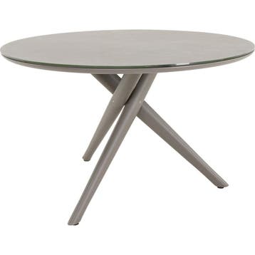 Ronde Tuintafel  ø120cm  Mojito  Donkergrijs  Keramiek  Lesl, Verzenden, Nieuw