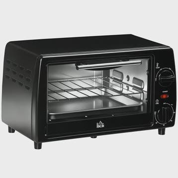 Homcom Mini Oven 10L - Compacte Elektrische Oven met 750W Ve, Witgoed en Apparatuur, Verzenden, Nieuw