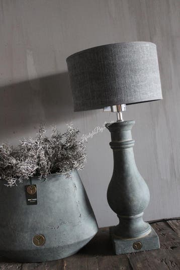 Cilinder lampenkap Kiss Dark grey 25 cm, Ophalen of Verzenden, Nieuw