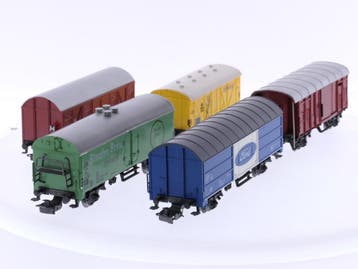 Schaal H0 Märklin 4411, 4509, 4605, 4934 en 48159 set van.., Wisselstroom, Gebruikt, Overige typen, Ophalen of Verzenden