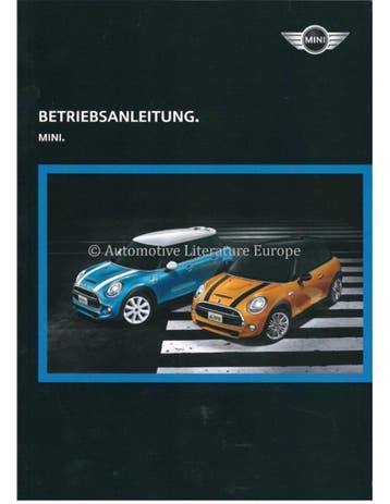 2015 MINI INSTRUCTIEBOEKJE DUITS