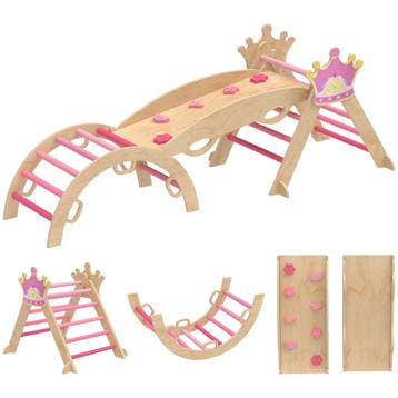 TRUUSK 8-in-1 Indoor Klimrek voor Kinderen - Prinsessen-Desi, Verzenden, Nieuw