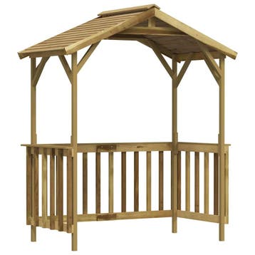 vidaXL Barbecue-overkapping 163,5x93x210 cm geïmpregneerd, Tuin en Terras, Tuinhuizen, Verzenden, Nieuw