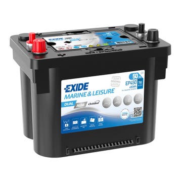 Exide Dual AGM accu | EP450 | 12V 50Ah, Auto-onderdelen, Ophalen of Verzenden, Nieuw