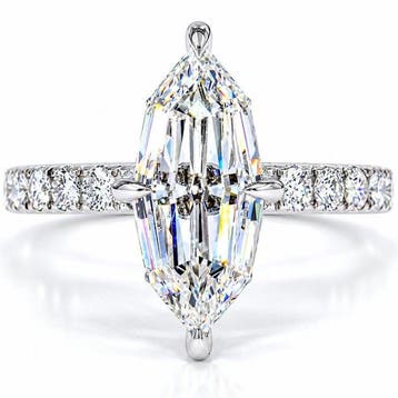 Ring - 18 karaat Witgoud - 2.45ct. tw. Diamant (Lab-grown) -, Nieuw