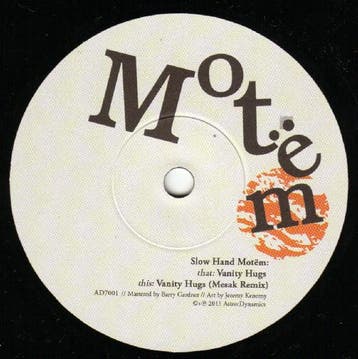 Single vinyl / 7 inch - Slow Hand Motem - Vanity Hugs, Verzenden, Zo goed als nieuw, 7 inch, Pop