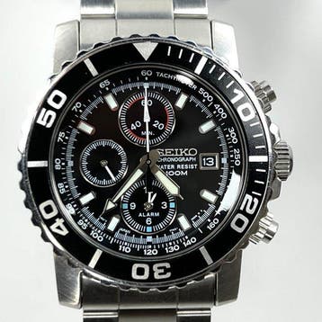 Seiko - Alarm Chronograph 100M - Zonder minimumprijs -