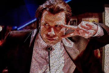 Crypto Travolta II - Pulp Fiction - Format XL 50x75 -, Nieuw