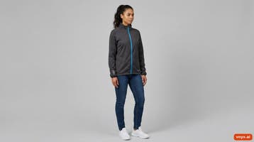 crivit Sportjassen Dames maat L Charcoal Grey Vintage, Ophalen of Verzenden, Nieuw