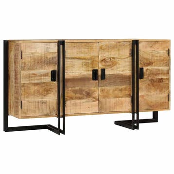 vidaXL Dressoir 150x40x80 cm massief mangohout, Huis en Inrichting, Verzenden, Nieuw, Overige houtsoorten, Minder dan 50 cm