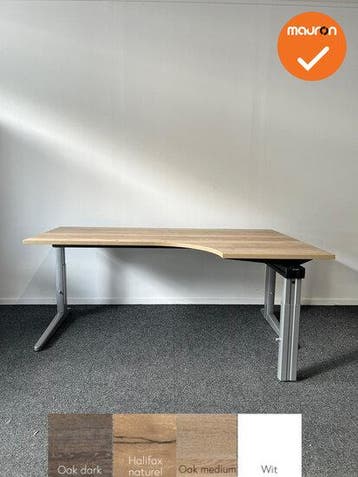 Ahrend Essa hoekbureau - Handmatig verstelbaar - 180x120c..., Werkplek, Ophalen of Verzenden, Gebruikt, Bureau