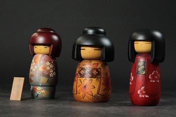 Creatieve Kokeshi-poppen door Shoei Fujikawa (), winnaar