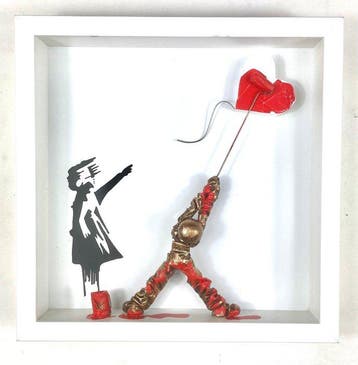 Bernard Saint-Maxent - L’amour s’en va, Antiek en Kunst, Kunst | Schilderijen | Modern