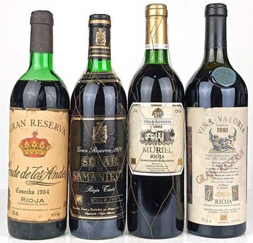 1964 Conde de los Andes, 1970 Solar de Samaniego, 1985 Viña, Nieuw
