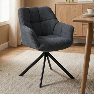 *WOONWINKEL* Draaibare Eetkamerstoel Indigo, Huis en Inrichting, Verzenden, Nieuw, Blauw