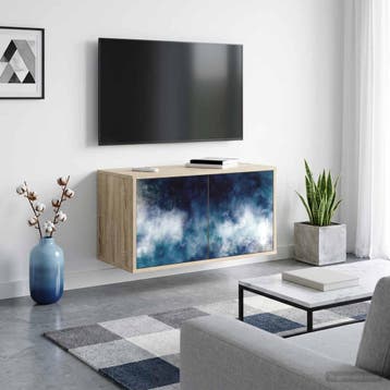 vidaXL Wandgemonteerd tv-meubel RAALTE 69 x 33 x 40 cm, Minder dan 50 cm, Verzenden, Nieuw, Minder dan 100 cm