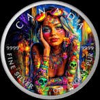 Canada. 5 Dollars 2025 - Tattoo Girls - Monday, 1 Oz (.999)
