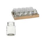 Glas Vaas Fles voor schelpen 10x7 cm, Ophalen of Verzenden, Nieuw
