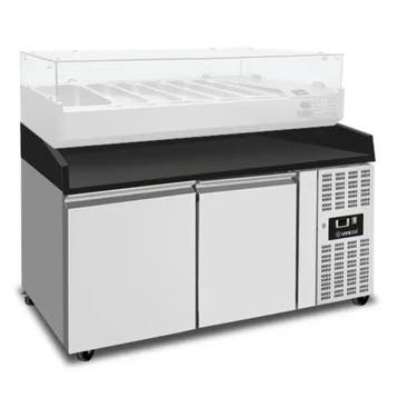 Pizzawerkbank | 390L | 2 Deuren (EN600x400) | +2°C/+8°C | Ge, Ophalen of Verzenden, Nieuw